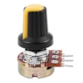 Miniatyrbilde 1 av 5: 5 stk 10K OHM 3-terminal Lineær Taper Rotasjons Audio B-type Potensiometer