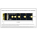 Pikkukuva 3 / 5: M.2 A+E KEY-paikka M.2 NVME -sovitinkortti NGFF KEY-M -laajennuskortti NVMe PCI Express SSD-portin laajennussovitin