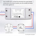 Miniatyrbillede 5 af 5: WiFi Smart Switch Relæ Universal Afbryder Timer APP Trådløs Fjernbetjening Automatisering Fungerer med A