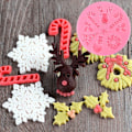 Miniatyrbillede 3 af 3: Julekonfekt Chokolade Silikonforme 5 Stykker-mxbc