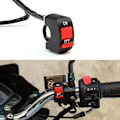 Miniatyrbillede 3 af 5: Universal Motorcykel Dobbelt Blinklys Afbrydere Motorcykel Scooter Køretøj Styrbøjle Montering Controller Switch Knap Blink