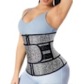 Miniatyrbillede 1 af 5: Neopren Talje-træner til Kvinder Slankende Kropsformer Talje-trimmer Cincher Svedbælte gray with zipper xl
