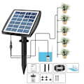 Miniatyrbild 1 av 5: Solcells automatisk bevattningssystem automatisk droppbevattningsset självvattnande enhet med timer för växter i uteplats balkong växthus
