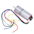 Pikkukuva 4 / 5: DC-vaihdemoottori nopeusanturilla, 12V 500RPM, harjattu kupari ja ruostumaton teräsvaihde