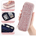 Miniatyrbilde 2 av 4: Blyantveske for Apple Pencil EVA Hard Shell Pen Blyantveske for iPad Pro USB-kabel Hodetelefoner Fyllekulepenn Rosa