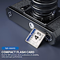 Pikkukuva 2 / 5: Ammattimainen 4 Gt Compact Flash -muistikortti (valkoinen ja sininen)