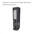 Miniatyrbild 3 av 5: För Slim 6-i-1 USB 2.0 HUB Datatransferförlängare USB Multifunktionell Bärbar Splitter, Svart