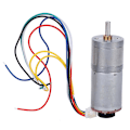 Pikkukuva 3 / 5: DC-vaihdemoottori nopeusanturilla, 12V 500RPM, harjattu kupari ja ruostumaton teräsvaihde