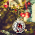 Miniatyrbild 3 av 5: Juldekorationer i ull, julklappar till stickare, julgransdekorationer, stickade julgransprydnader, stickade julklappar, julhängen