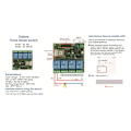 Pikkukuva 5 / 5: 4 Kanavainen Tuya ZigBee Älykytkinmoduuli RF433 Älykotiautomaatio DIY Katkaisija Langaton Rela V