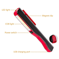 Miniatyrbilde 3 av 5: Bærbar pennformet COB LED lommelykt USB-oppladbar magnetisk arbeidslyslampe