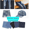 Miniatyrbillede 2 af 3: 25 stk Denim Patches, 5 Farver Stryge-på Patches (5 Størrelser) -mxbc