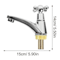 Miniatyrbilde 3 av 4: 1 Par Baderomvask Faucet Moderne Vask Faucet Enkelt Håndtak Baderom Faucet (Kald Type, Varmt Type)