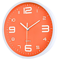 Miniatyrbild 1 av 4: Modern Orange Väggklocka 10 Tum Silent Non Ticking Quartz Klockor Med Stora 3d Siffror För Vardagsrum Kök Barnrum-mxbc