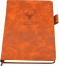 A5 Notesbog - Hardcover Executive Notesbøger med Premium Tykt Papir, Linjeret Notesbog, 8.3\"5.8\", 360 Sider (Brun)