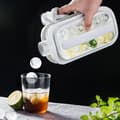 (White) 2-in-1 Portable Ice Maker - Tritan - White - Kitchen Accessories