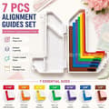 Paper Craft Alignment Ruler Set, Measuring and Positioning Tool for Scrapbooking and DIY Projects