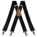 Elastiska hängslen med korsad rygg Svart
