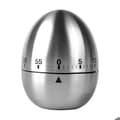Mechanical Stainless Steel Rotating Egg Timer with Alarm, 60-Minute Cooking Timer