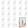 (Transparent) Nail-free Picture Hooks - Transparent - 20-pack - High Load Capacity