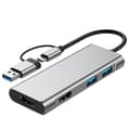 Miniatyrbild 1 av 5: USB 3.0 & Type-C till dubbel HDMI 1080P dockningsstation
