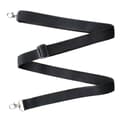 Adjustable Shoulder Strap with Metal Buckles Black