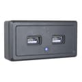 Miniatyrbillede 3 af 5: Biloplader Opladningspanel med 2 USB-udtag
