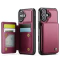 iPhone 17 Case with Card Slot and RFID Protection Röd