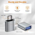 Miniatyrbilde 3 av 5: 4-pakning USB til Type-C 3.2 Adaptersett: 2 USB til Type-C og 2 Type-C til USB-adaptere, kompatibel med datamaskiner, ladere