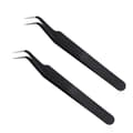 2-Pack - Curved Tweezers for Nail Decoration