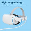 Miniatyrbillede 2 af 5: 2025 Seneste Model VR Link-kabel USB-C til USB-C til Meta Quest 3S / 3/2 / Pro, Pico 4 Ultra / 4 og PC/Steam VR 90 Graders Type-C Kabel til