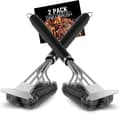 Grillborste, 2-pack Weber Grillborste med Skrapa, Rostfritt Stålborste-FS-