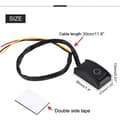 Miniatyrbillede 2 af 5: DC 12V 200mA Stick Type Switch. DIY Bil On/Off Knapafbryder, Klæbende, Dobbeltsidet