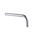 90° Angled Shower Extension Pipe Silver