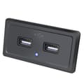 Miniatyrbillede 1 af 5: Biloplader Opladningspanel med 2 USB-udtag