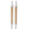 2 Pcs R7S 98LED Bulb Double Socket 118mm Dimmable Floodlight Lamp Accessory Warm White 200-240V