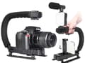 Miniatyrbillede 4 af 5: Vlogging kit videooptagelse stativ mikrofon telefonholder