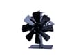 Miniatyrbillede 3 af 5: Pejsventilator for bedre varmefordeling, 8 blade sort