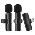 2-pakkaus - Lavalier-mikrofoni mobiililaitteille - Langaton - USB-C