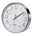 Premium Silver Wall Clock, Wall Decoration, Modern Silent Wall Clock For Home Office Kitchen (25cm)