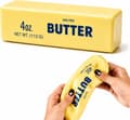 Krämig Smör Squishy ASMR Pärlfylld Realistisk Mat Stressboll Butter-yellow