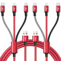 2026 Siste Modell Multi Ladekabel 3m 2-pakning Multi Hurtigladekabel Flettet Universell 3 i 1 Multi Ladekabel Lang Multi USB-kabel