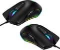 2x USB-C Mus Typ C Ergonomisk Trådbunden Mus RGB Optisk Mus