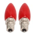 (Rød) Mothinessto LED-lyspære Rød E12 1,5W 220V Glasskronebelysning