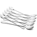 DASINKO Stainless Steel Teaspoons, Long Handle, approx. 19 cm, 10-pack Oval LBQ50