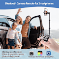 Miniatyrbild 2 av 7: Fingertopps Trådlös Bluetooth Fjärrkontroll Används för iPhone, iPad, iOS, Android, Kindle App, Tiktok scrollningsring finger White