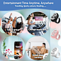 Miniatyrbild 7 av 7: Fingertopps Trådlös Bluetooth Fjärrkontroll Används för iPhone, iPad, iOS, Android, Kindle App, Tiktok scrollningsring finger Pink