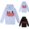 Miniatyrbild 2 av 5: Stranger Things Hoodie Sweatshirt Pullover Jumper Höst/Vinter Grey 160cm