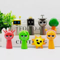 Miniatyrbillede 2 af 2: 8 stk. Sprunki Actionfigurer Blødt legetøj Perfekt til komfort og fantasi Julegave, fest B