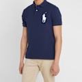 Miniatyrbild 1 av 6: PoloRalphLauren Herr Classic Fit Kortärmad Poloshirt Royal Blue-White 2XL